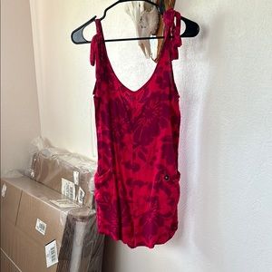 Hurley Romper - Floral Red Women's Top